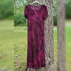 Vintage 90s Carole Little Tie Dye Maxi Dress